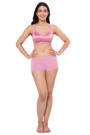 Elegant Support Non-padded & Non-wired Bra  - Wild Rose