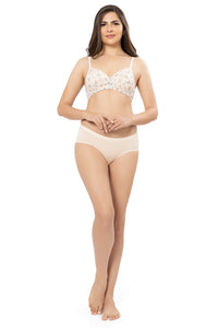 Cotton Casuals Padded Non-Wired Printed T-Shirt Bra - Cotton Bloom Print thumbnail 5