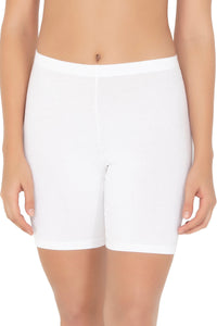 Smooth Mid-thigh Cotton Shortie Liner (Pack of 2) - Black-White thumbnail 5