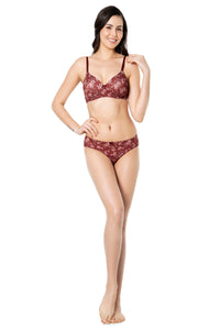 Smooth Charm Padded Non-Wired T-Shirt Bra - Filigree Print thumbnail 5