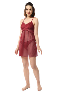 Eternal Bliss Non-padded Non-wired Babydoll - Rio Red thumbnail 5