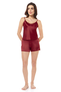 Eternal Bliss Satin Camisole - Rio Red thumbnail 6