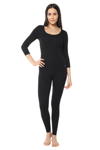 LuxeHeat Thermal Top - Black thumbnail 6