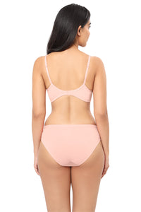 Cotton Casual Lightly Padded Non-Wired Full Coverage T-Shirt Bra - Impatiens Pink thumbnail 6