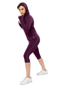 Energize High Rise Active Capri - Blackberry Wine thumbnail 6