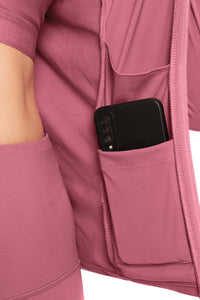 Energize Performance Full Sleeve Active Jacket - Heather Rose thumbnail 6