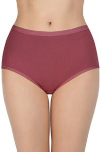 Solid High Rise Full Brief Panties (Pack of 3) thumbnail 2