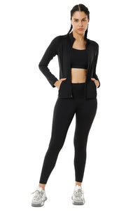 Energize Performance Full Sleeve Active Jacket - Jet Black thumbnail 5