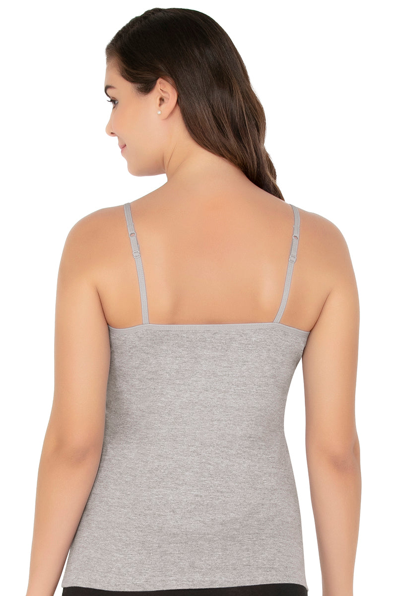 Cotton Camisole (Pack of 2) - Black-Grey