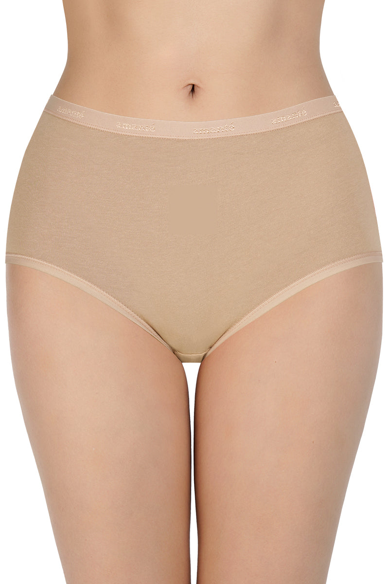 Solid High Rise Full Brief Panties (Pack of 3) - Image 4 of 7