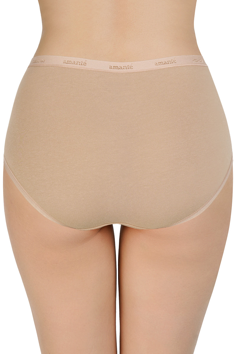 Solid High Rise Full Brief Panties (Pack of 3) - Image 5 of 7