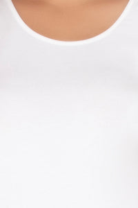Broad Strapped Body Hugging Cotton Tank Top (Pack of 2) - Nude-White thumbnail 8