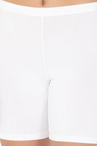 Smooth Mid-thigh Cotton Shortie Liner (Pack of 2) - Black-White thumbnail 9