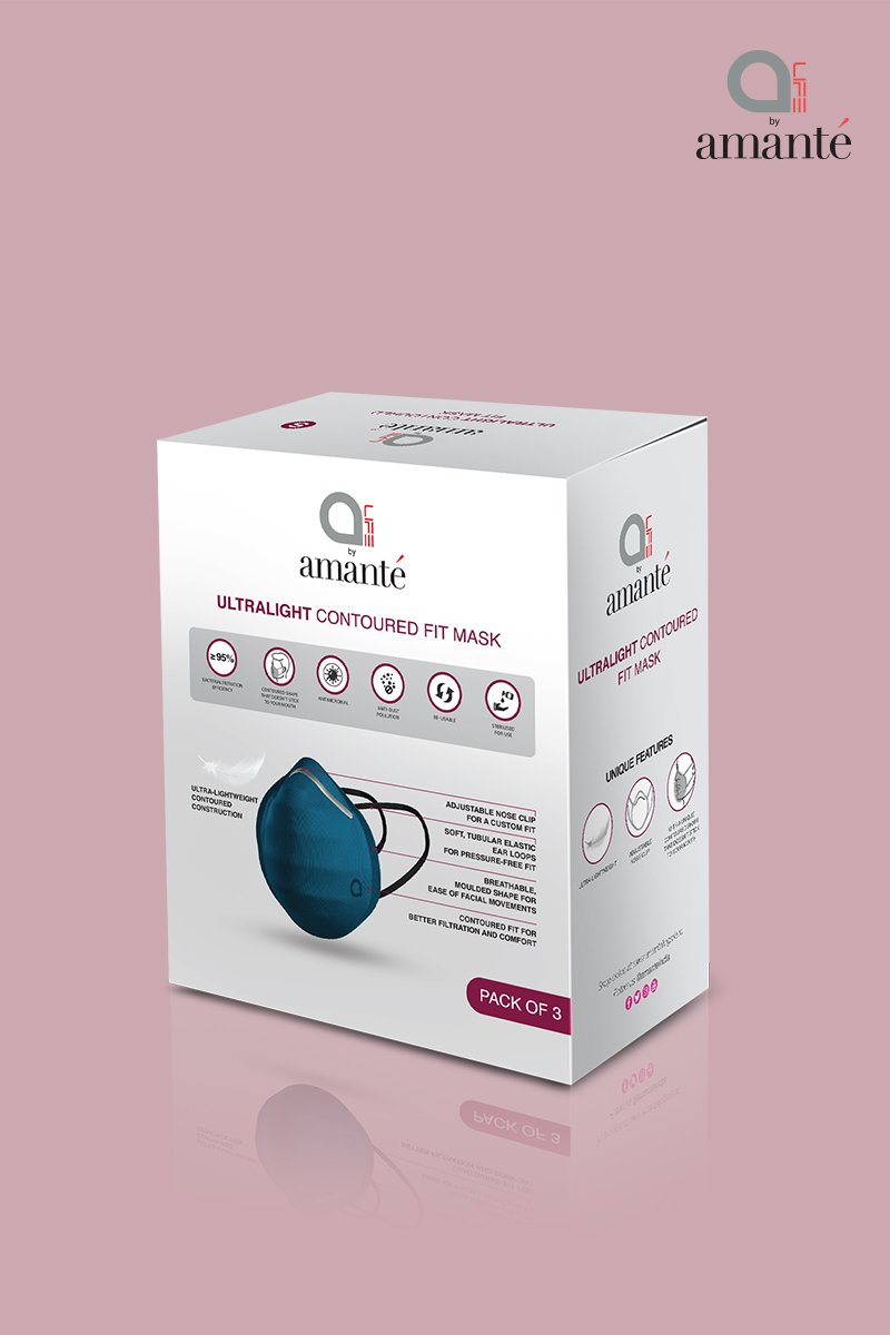 Ultra-light Contoured Fit Mask (Pack of 3) - Black-I Topaz-Thyme - Image 8 of 8