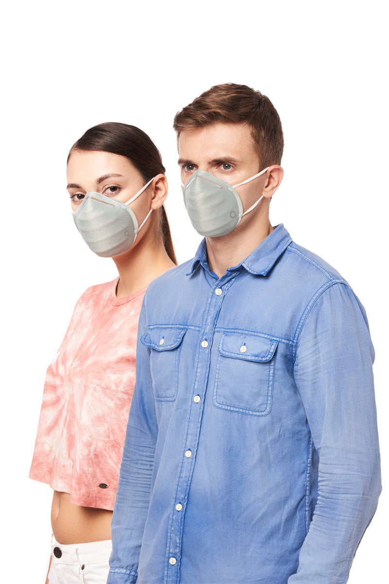 Ultra-light Contoured Fit Mask (Pack of 3) - Blk-A Grey-C Rose