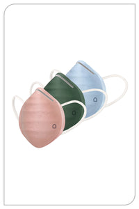 Ultra-light Contoured Fit Mask (Pack of 3) - Chlk Rose-Thyme-I Topaz - color option