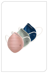Ultra-light Contoured Fit Mask (Pack of 3) - D Blue-A Grey-Chlk Rose - color option