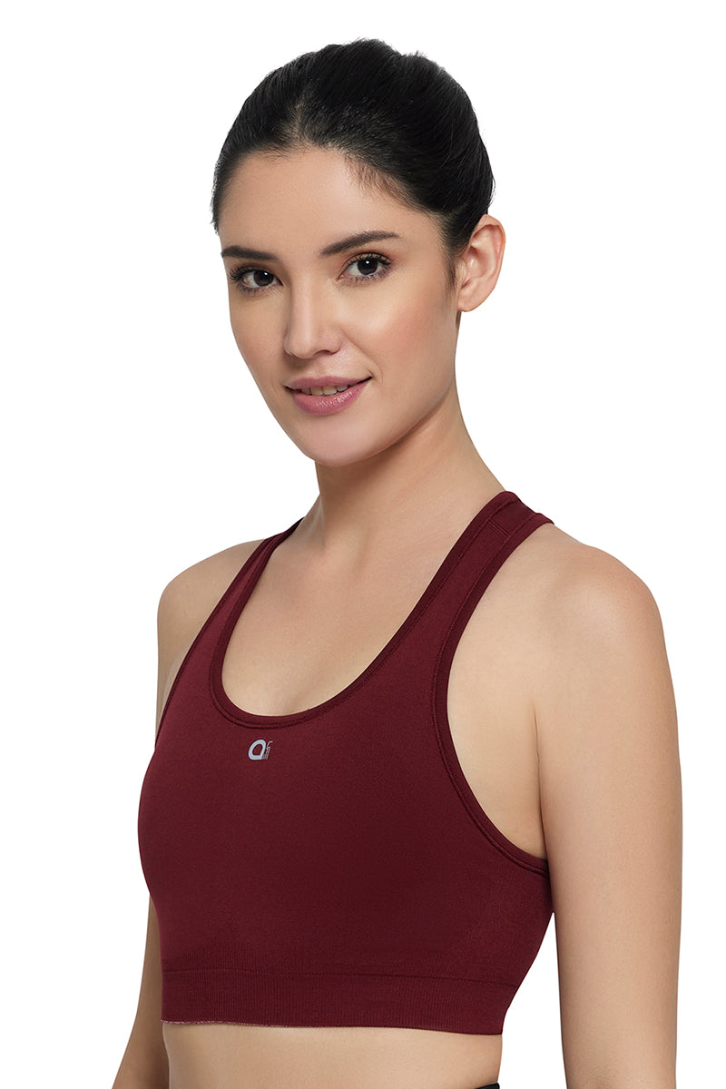 Reversible Low Impact Sports Bra - Pomegranate