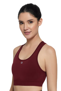 Reversible Low Impact Sports Bra - Pomegranate thumbnail 3