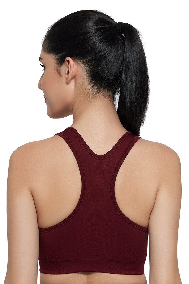 Reversible Low Impact Sports Bra - Pomegranate - Image 4 of 6