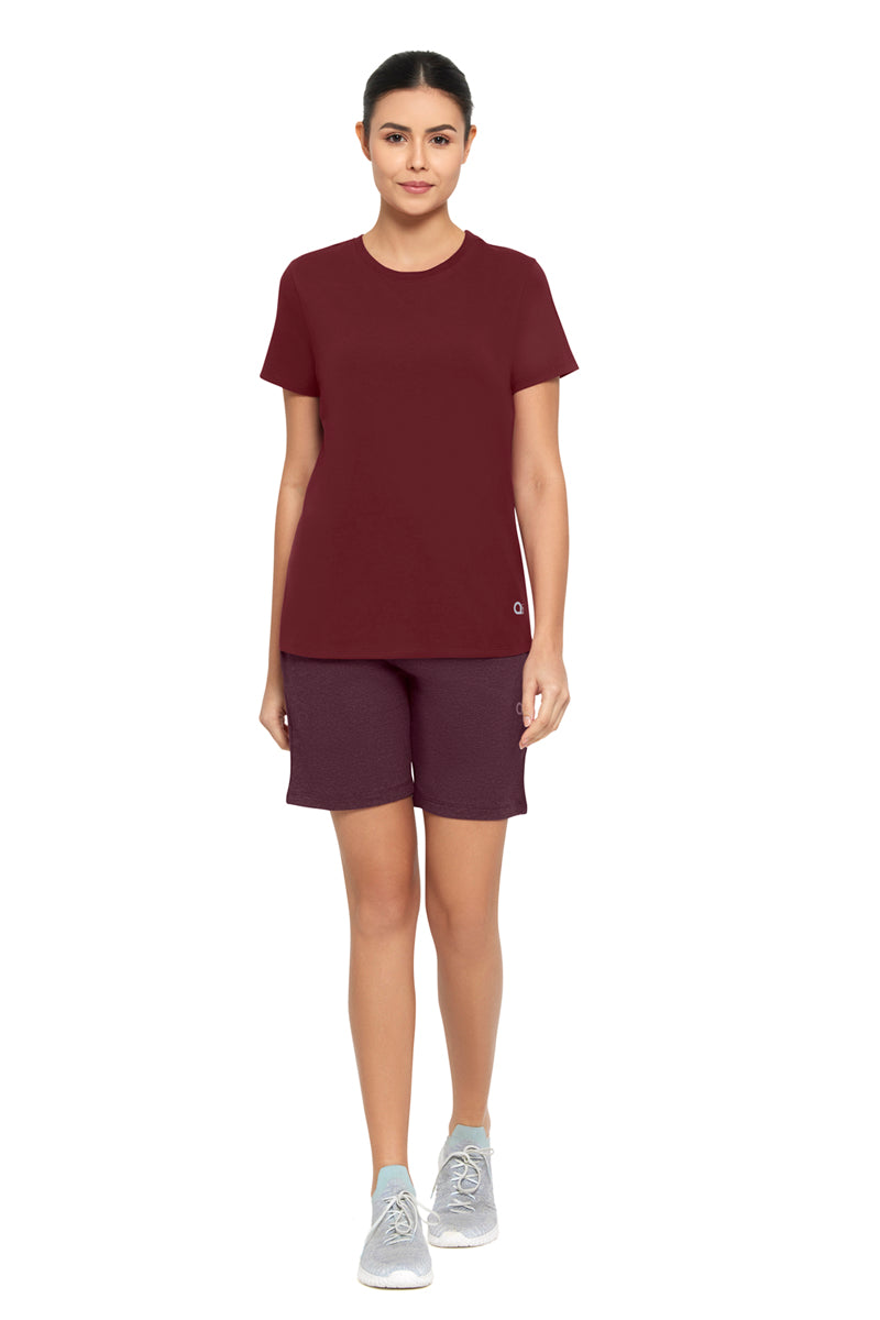 Essential Relaxed Shorts - Pomegranate Marl