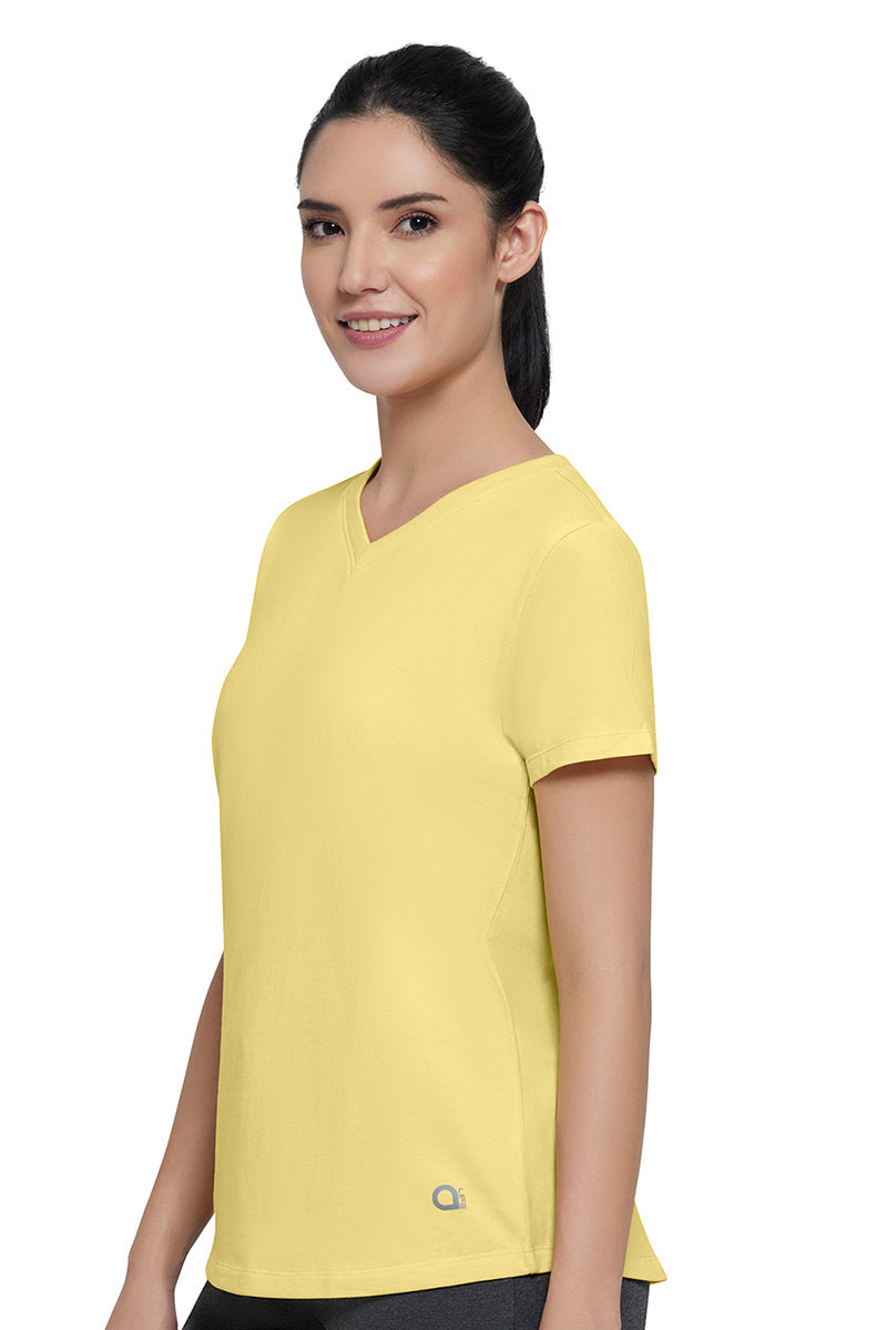 Essential V-neck Tee - Sunshine Marl