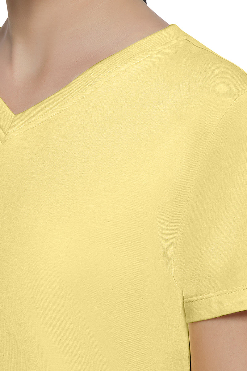 Essential V-neck Tee - Sunshine Marl