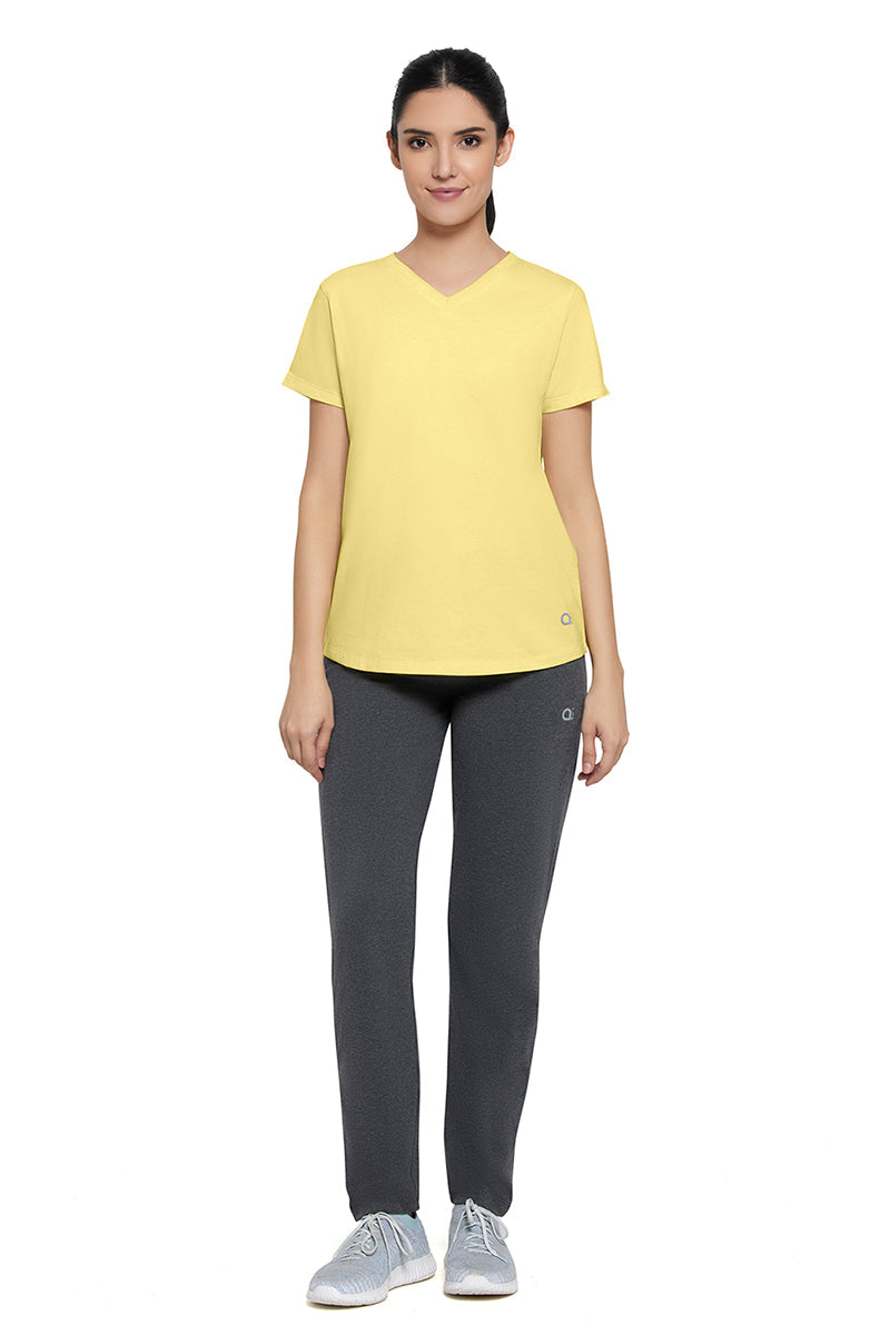 Essential V-neck Tee - Sunshine Marl - Image 6 of 6