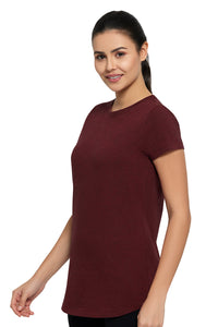 Essential Long Length Tee - Pomegranate Marl thumbnail 2