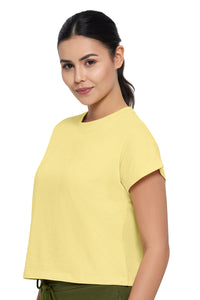 Essential Crop Top - Sunshine Marl thumbnail 3