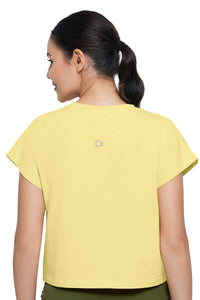 Essential Crop Top - Sunshine Marl thumbnail 2