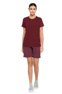 Essential Crew Neck Tee - Pomegranate thumbnail 4