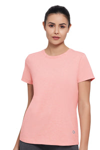 Essential Crew Neck Tee - Peach Blossom Marl - color option