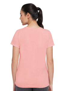 Essential Crew Neck Tee - Peach Blossom Marl thumbnail 2
