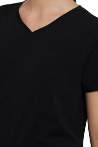 Essential V-neck Tee - Black thumbnail 5