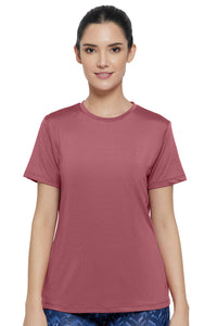 Flaunt Crew Neck Tee - Mauvewood thumbnail 1