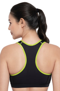 Energize Medium Impact Bra - Black thumbnail 2