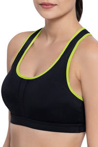 Energize Medium Impact Bra - Black thumbnail 4