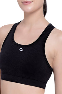 Reversible Low Impact Sports Bra - Black thumbnail 5