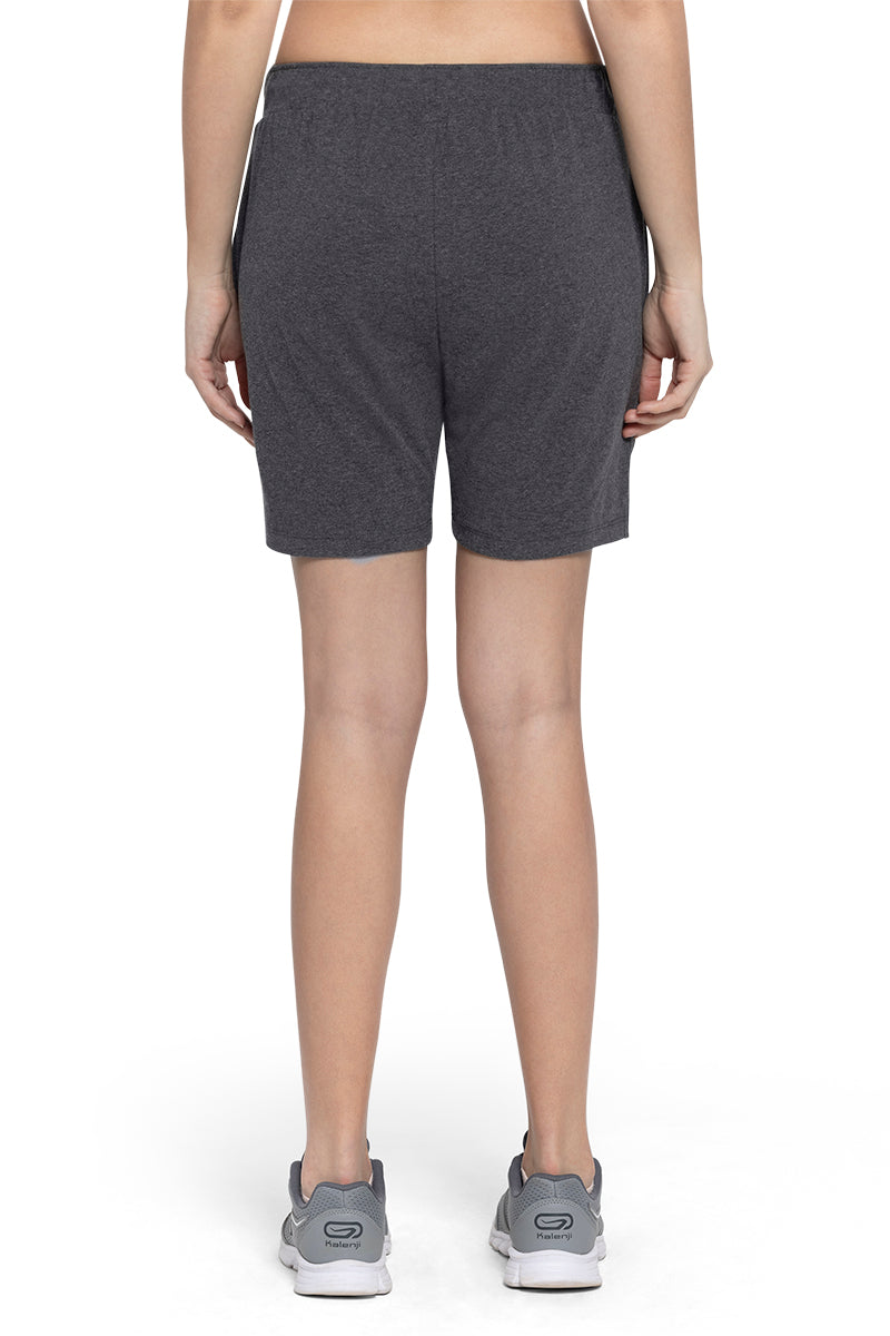 Essential Relaxed Shorts - Gray Pinstripe Marl