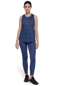 Energize Racerback Tank Top - Midnight Print 01 thumbnail 6
