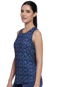 Energize Racerback Tank Top - Midnight Print 01 thumbnail 2