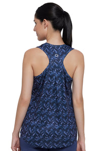 Energize Racerback Tank Top - Midnight Print 01 thumbnail 3