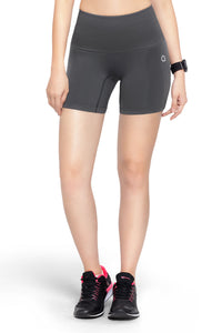 Seamless Cycling Shorts - Gray Pinstripe thumbnail 1