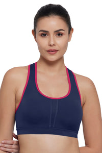 Energize Medium Impact Bra - Medieval Blue thumbnail 1