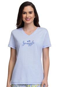 V-Neck Sleep Tee - Ancient Water - color option
