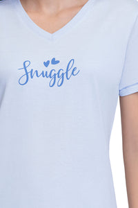 V-Neck Sleep Tee - Ancient Water thumbnail 5