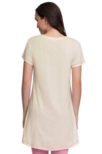 Scoop Neck Sleep Tunic - Whitesmoke thumbnail 2