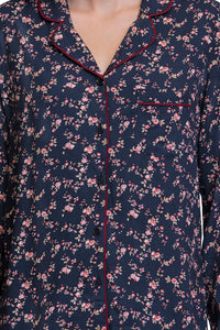 Sleep Set - Floral Pr Navy thumbnail 4