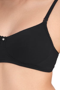 All Day Comfort Non-padded & Non-wired Bra - Black thumbnail 4